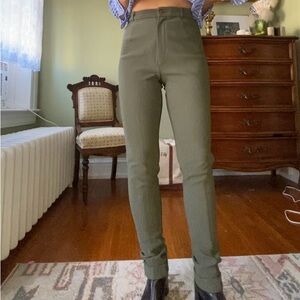 Vintage Stretch Ribbed Riding Pants